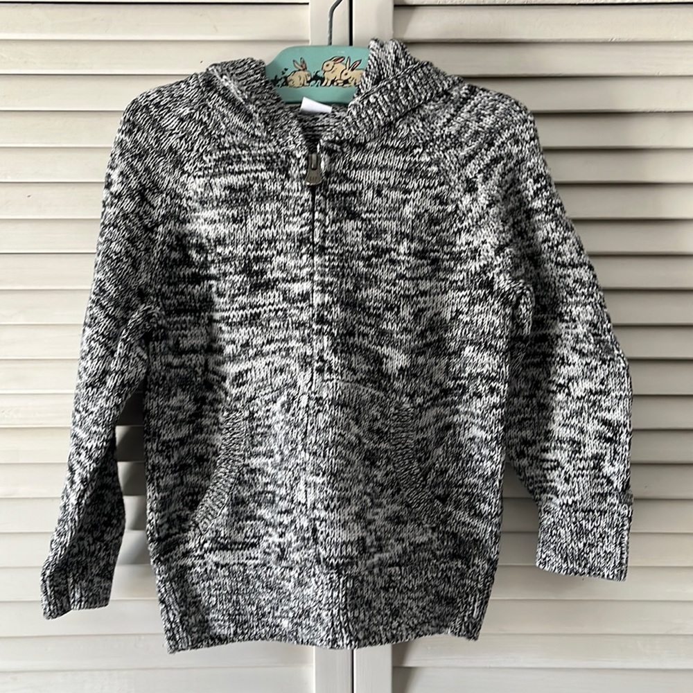 Baby Gap zip hooded sweater, size 3